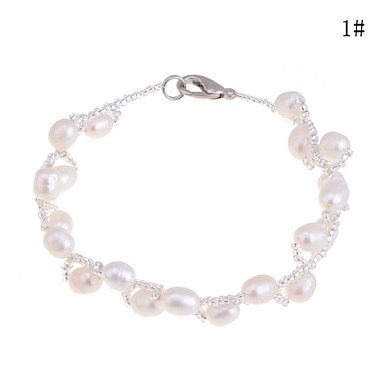 Lureme Pearl отделения Тканые браслет (разных цветов)