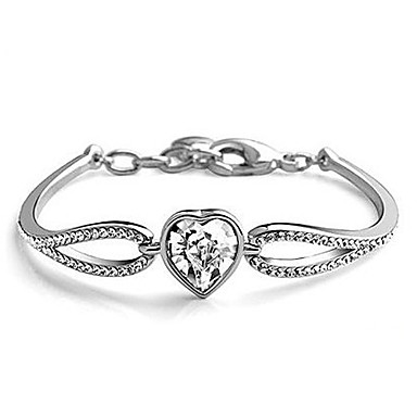 С бриллиантами Heart-Shaped Кристалл браслет