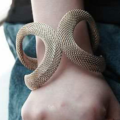 Европейский Золотой Weave Открытый браслет
