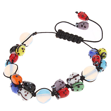 Красочные Ladybug Opal Bracelace