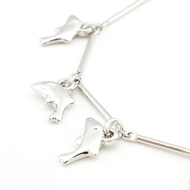 Dolphin формы с одним Tinkle  Щепка покрытием Anklet
