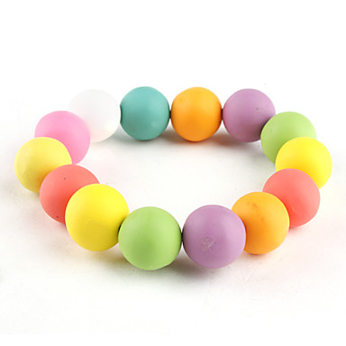 Мягкие красочные керамические бусины браслета