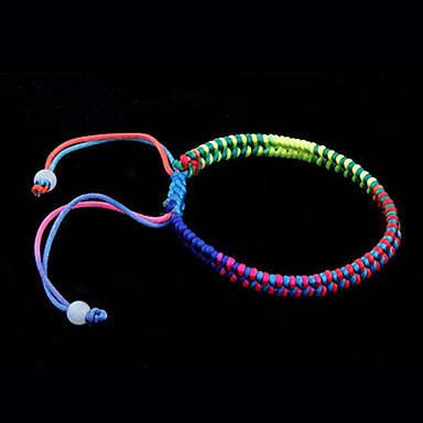 Многоцветный Ткань Браслет Дружбы сладостных 7см женщин (многоцветный) (1 шт)