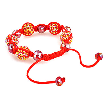 Моды DIY ручной работы Strand браслет (случайный цвет)