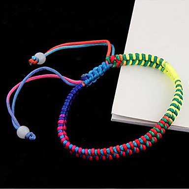 Многоцветный Ткань Браслет Дружбы сладостных 7см женщин (многоцветный) (1 шт)