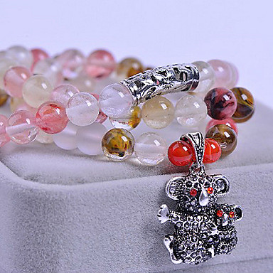 подарок для подруги моды 18.5cm Красный кристалл коала браслет обруча (1 шт)