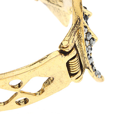 Bat металла Antique Gold Black Diand браслет
