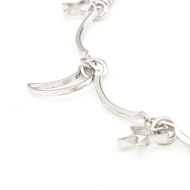 Луна и звезды Щепка покрытием Anklet