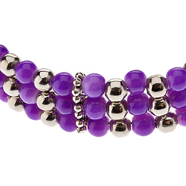 Народные Стиль 3 строка бусины серебрение Bracelace