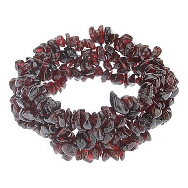 Природные Rhodolite Гранат широкий браслет Stretch