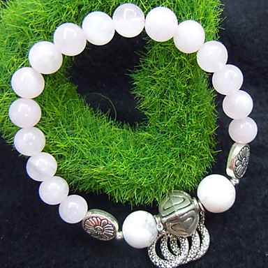 Природный розовый кварц браслет с белым бирюзовый розовый темперамента