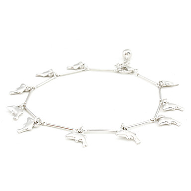 Dolphin формы с одним Tinkle  Щепка покрытием Anklet