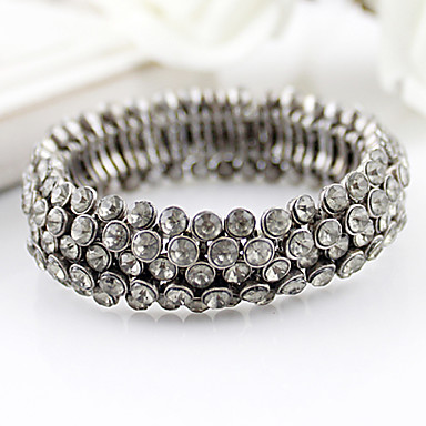Двухместный Rhinestone Упругие браслет