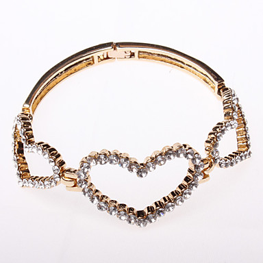 Hoow Heart Кристалл инкрустированные браслет