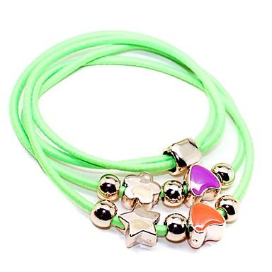 Упругой линии УФ золотыми звездами сердце браслет