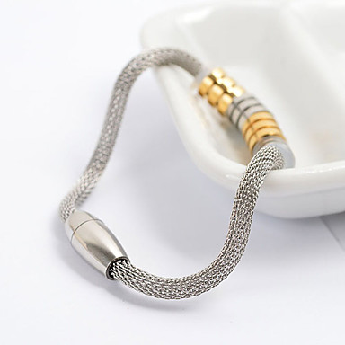Silver из нержавеющей стали из бисера браслет цепи змейки