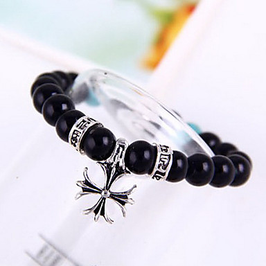 Корейский диких мира 4.9cm дамы Obsidian бисера Браслет B360