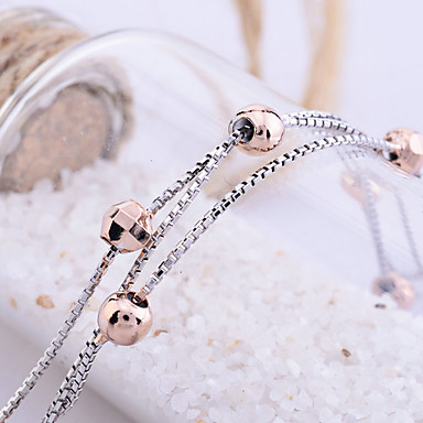 Lureme 925 Серебро Золото Boubles браслет