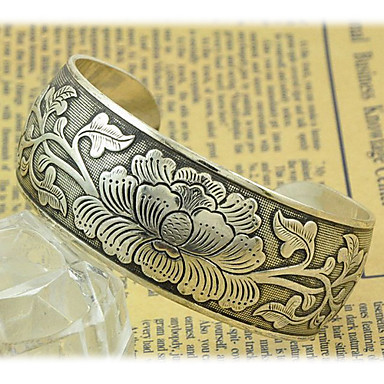 (1 шт) Урожай 7.5cm женский браслет бронзового сплава (бронза)