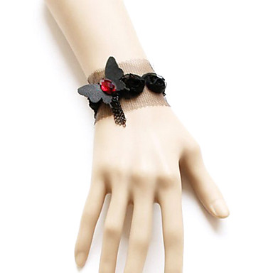 Butterfly Flower Black Lace античная медь браслет