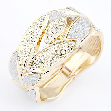 nk Стиль листьев Rhinestone инкрустированные браслет (разных цветов)