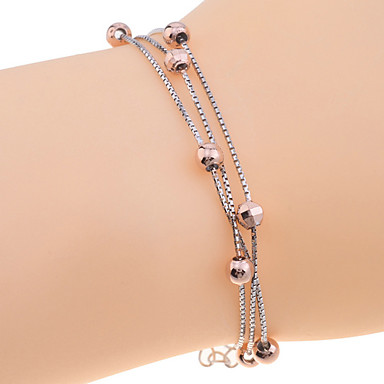 Lureme 925 Серебро Золото Boubles браслет