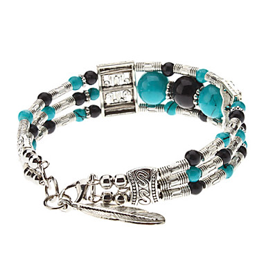 Народные Стиль 3 бусины Totem серебрение Bracelace