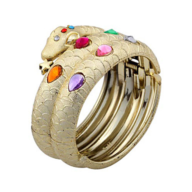 Модное Rhinestones смолаы Змея Браслет Bangle