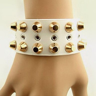 Розовое золото кожи заклепки Braclet (разных цветов)