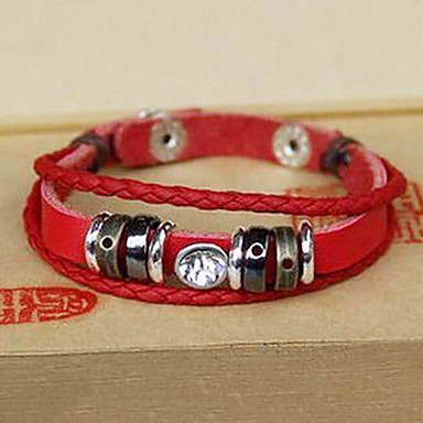 Теплые Многослойный браслет кожа (разных цветов)