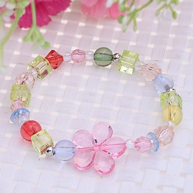 Кристаллы Lureme Coloful бусы эластичный браслет