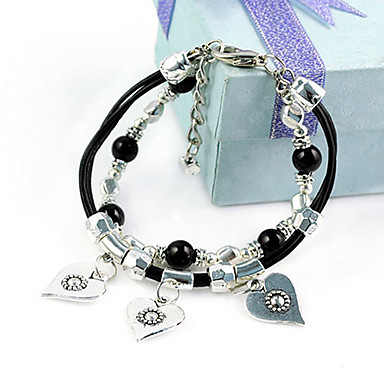 Шарм Heart-Shaped Подвеска браслеты Br-1276