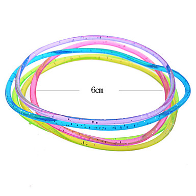 Lureme 5 штук Дружба Блеск Красочный Браслет ПВХ