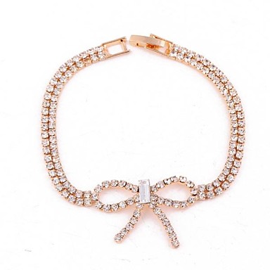Мода 2014 Новый для женщин розового золота Алмазный Rhinestone с хвостом Браслеты Butterfly