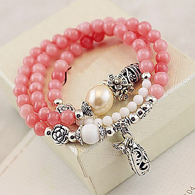 подарок для подруги этнической 16,5 см Будда фигурной красный кристалл браслет обруча (1 шт)