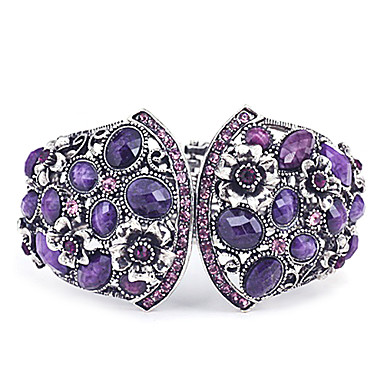 Vintage полым Из широкий браслет Rhinestone (разных цветов)