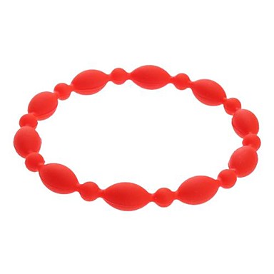 Candy цвет силиконовой резины длинный браслет бусины