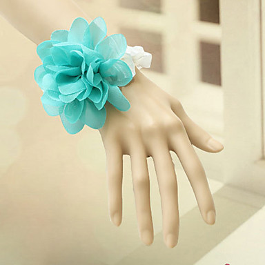 Vintage Blue Flower White Lace браслет