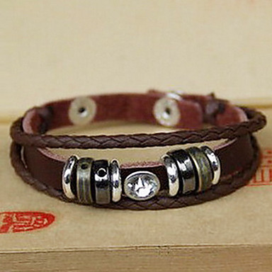 Теплые Многослойный браслет кожа (разных цветов)