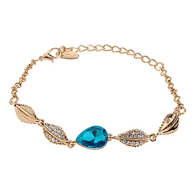 (1 шт) Мода Женские золотые браслет Rhinestone