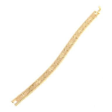 Мужская 10mm Золотой браслет No.45