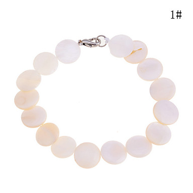 Lureme Сплав Cowry диск, подключенный браслет (разных цветов)