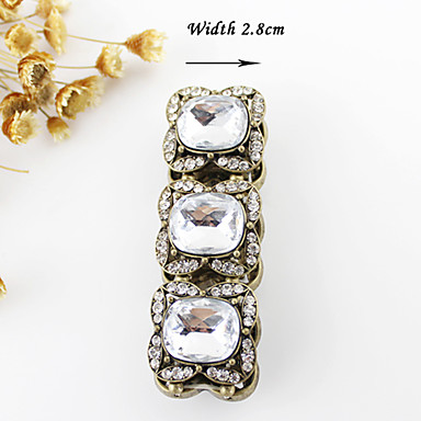 Медный позолоченный браслет Rhinestone