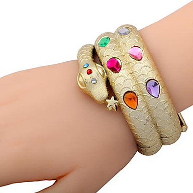 Модное Rhinestones смолаы Змея Браслет Bangle