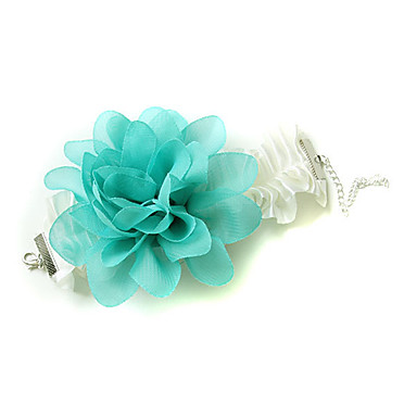 Vintage Blue Flower White Lace браслет