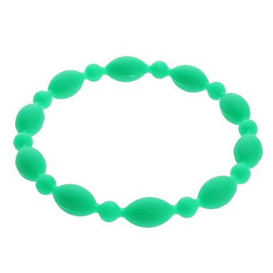 Candy цвет силиконовой резины длинный браслет бусины