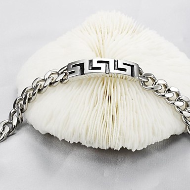 Уолл-Pattern Мужская мода Браслет из нержавеющей стали (1 шт)