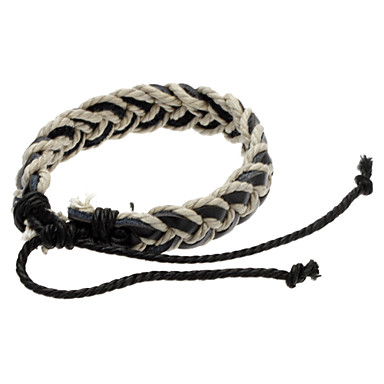 Белый + черный ручной браслет Ponytail