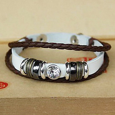 Теплые Многослойный браслет кожа (разных цветов)