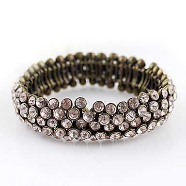 Двухместный Rhinestone Упругие браслет